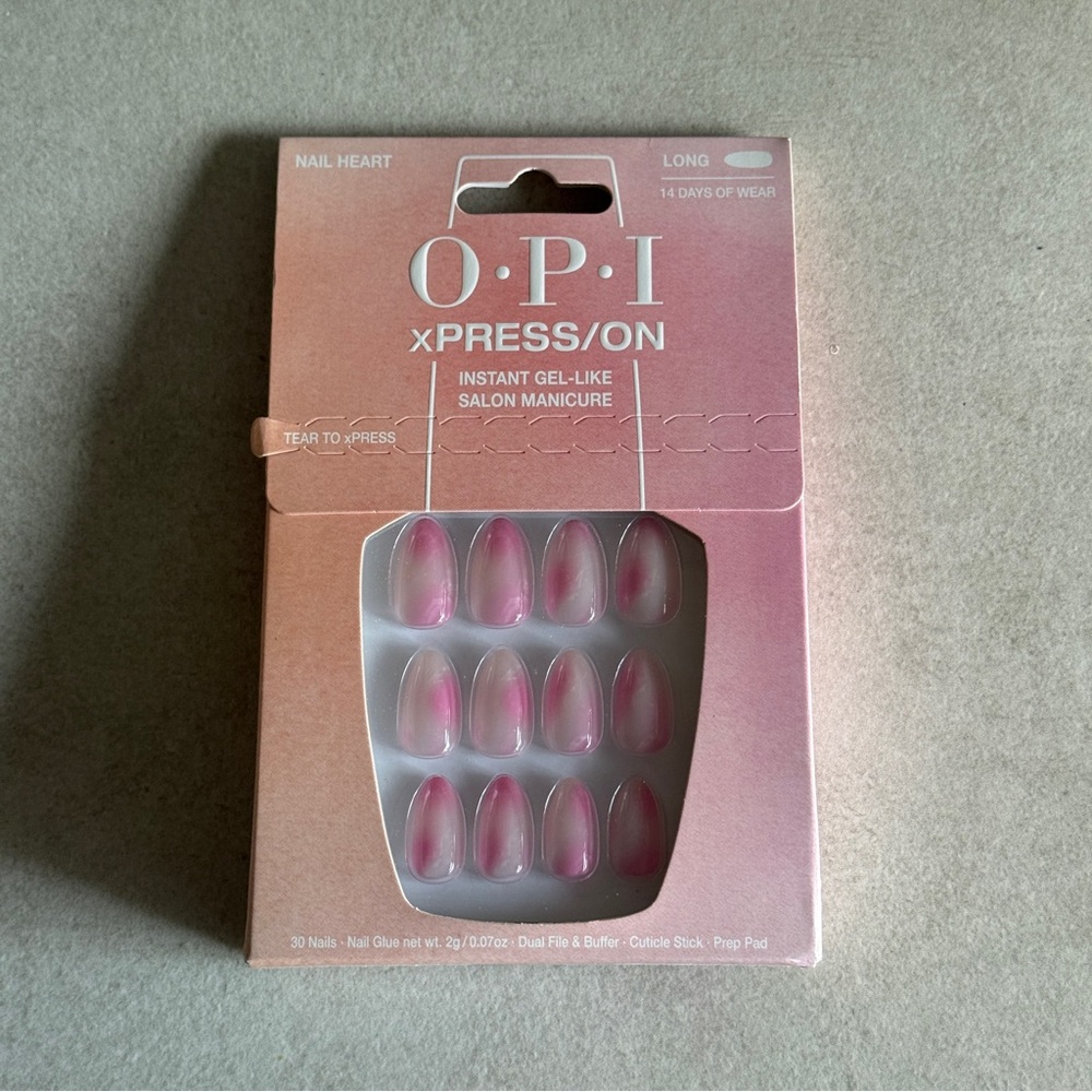 OPI xPRESS/ON Instant Gel-Like Salon Manicure – Nail Heart